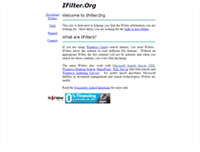 Tablet Screenshot of ifilter.org